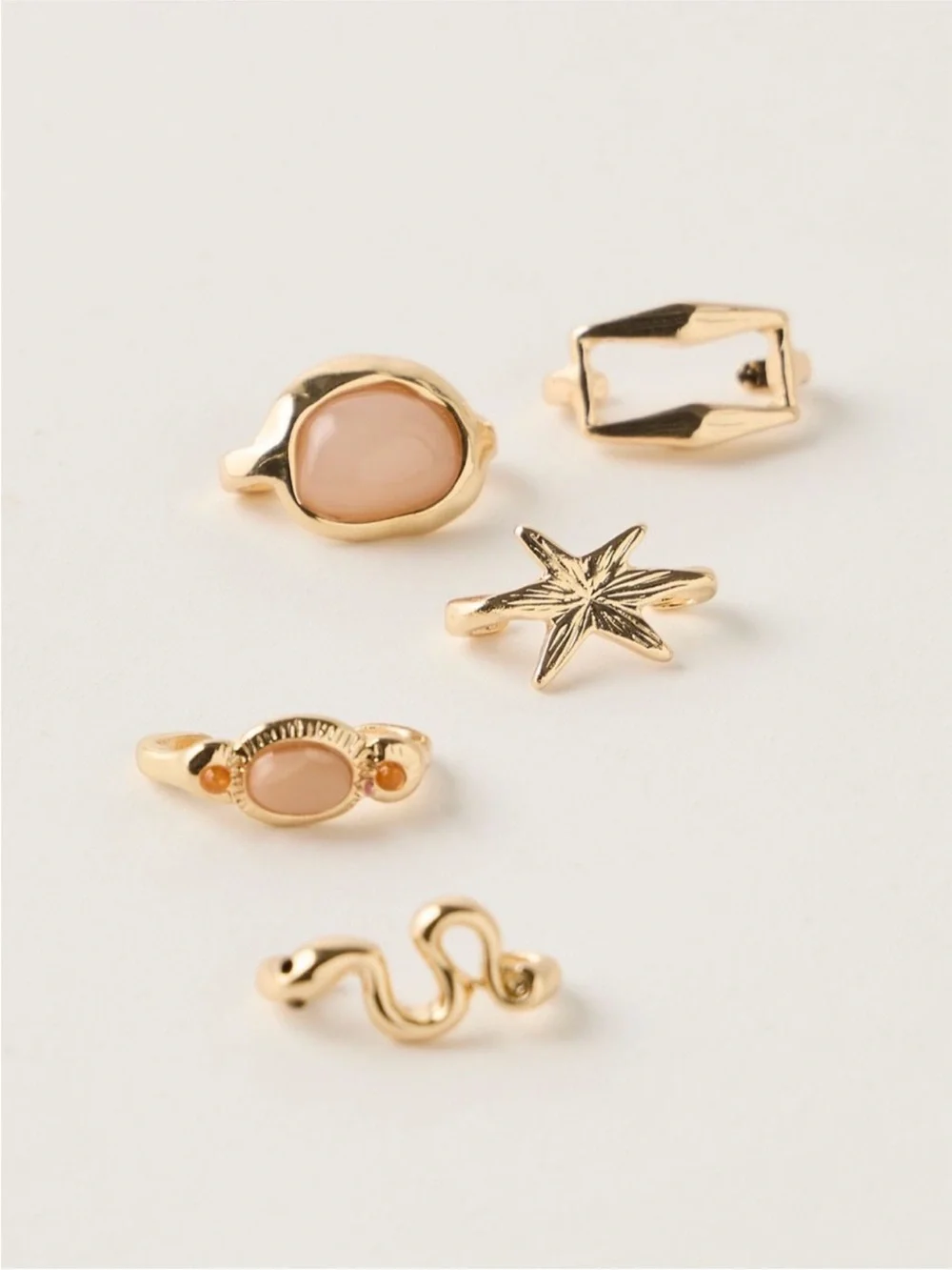 Free People Gold sandal charm set
